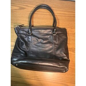 Kate Spade Black Genuine Leather tote bag